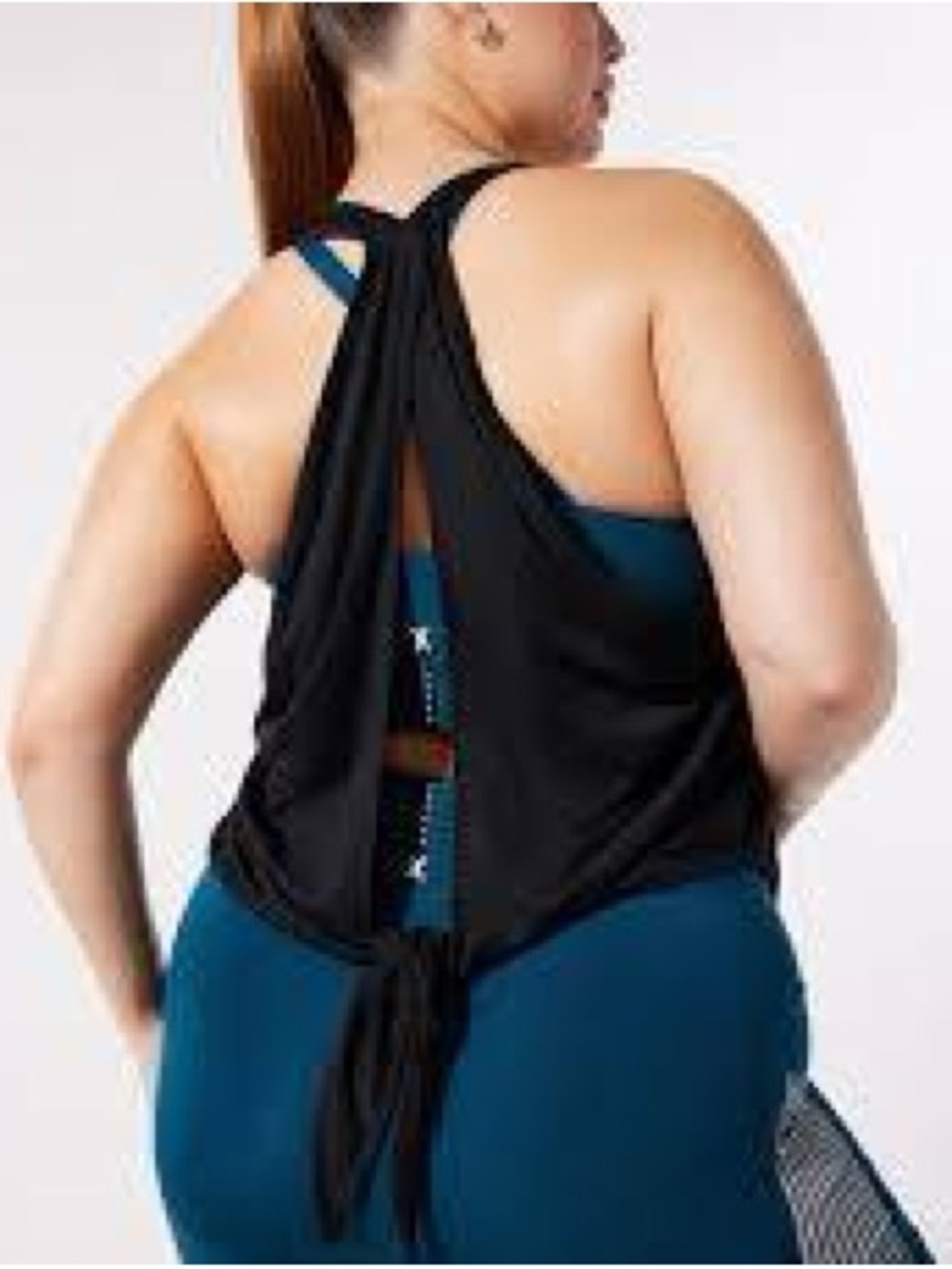 Savage X Fenty Black Racerback Sports tank